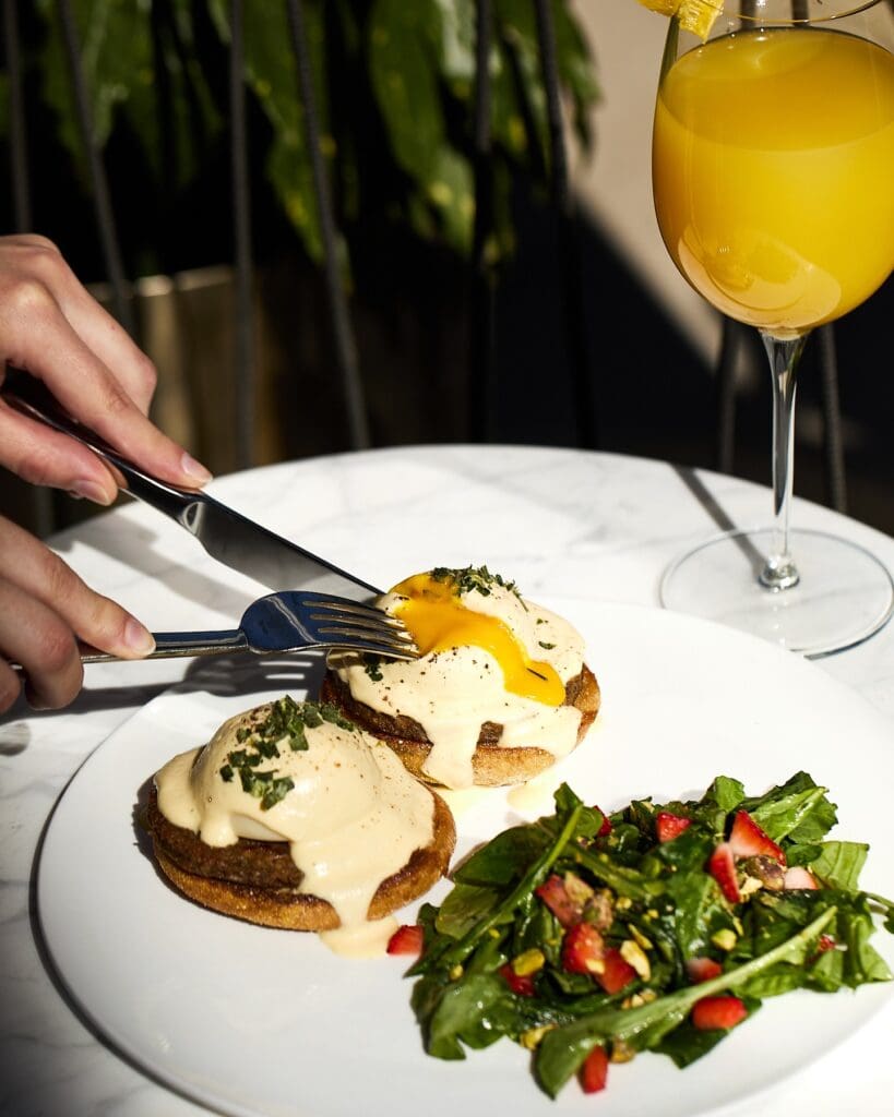 Maiden offers a plant-based tasting experience with wines from women-owned vineyards and a Sunday high tea service. (Courtesy)