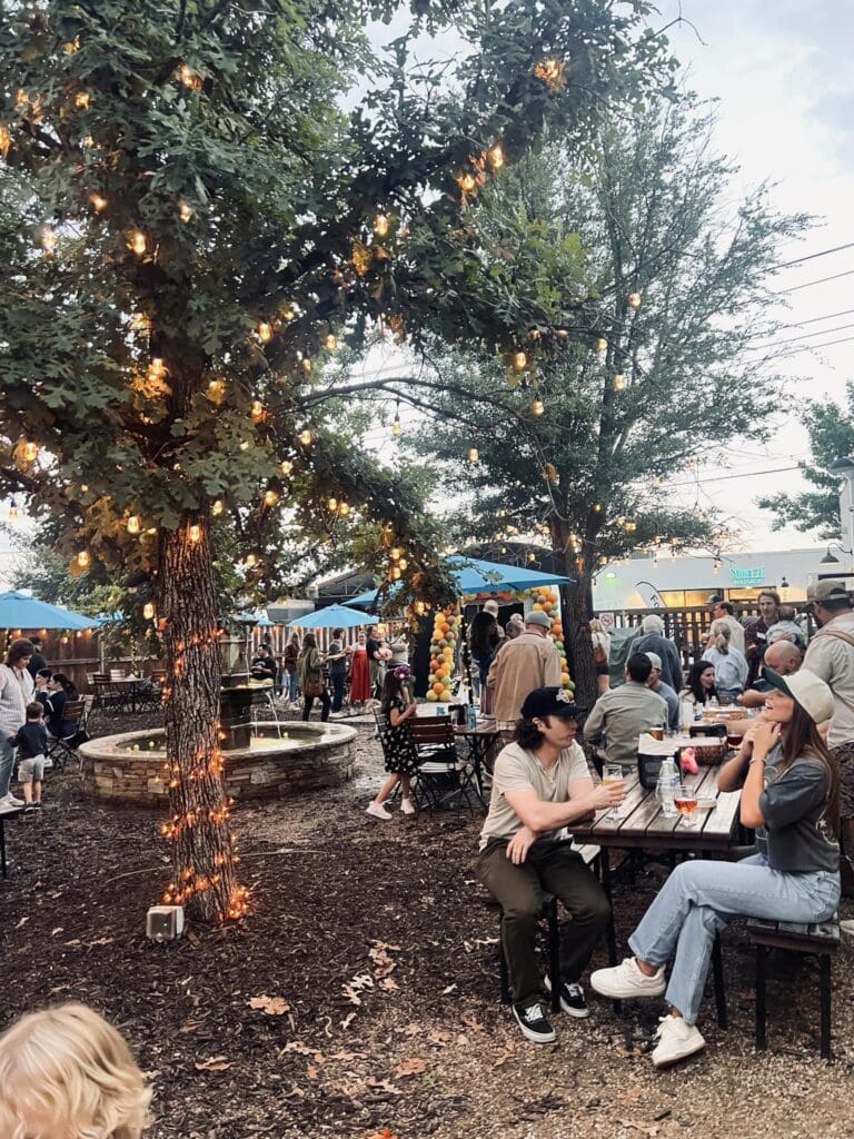 Maple Branch Brewery delivers leafy beer garden vibes and plenty of room for dogs to chill. (Courtesy)