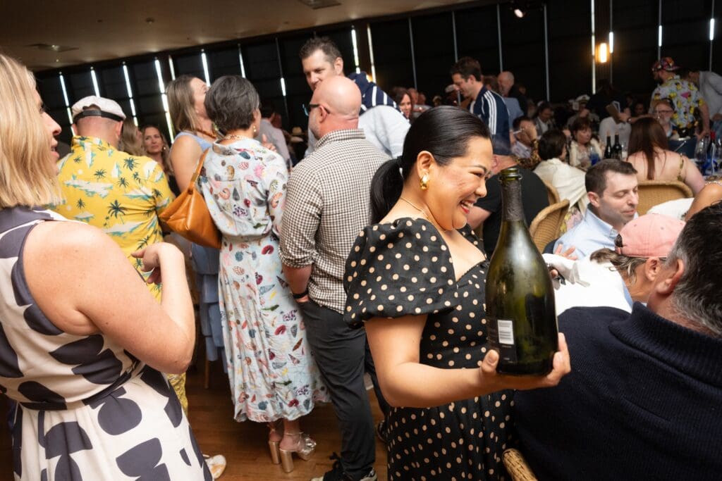Master Sommelier June Rodil at the Southern Smoke Foundation 'Decanted' fundraiser (Photo by Daniel Ortiz)