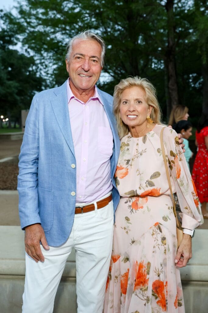 Michael & Rebecca Jusbasche at Hermann Park Conservancy's Evening in the Park. (Photo by Priscilla Dickson)