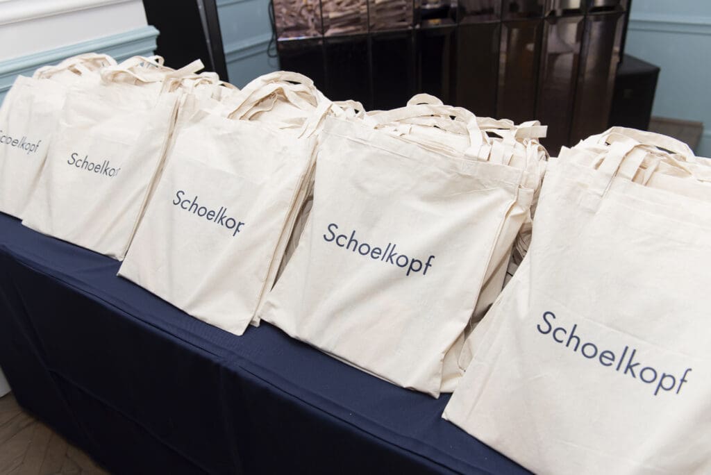Schoelkopf Gallery gift bags (Photo by Celeste Cass)