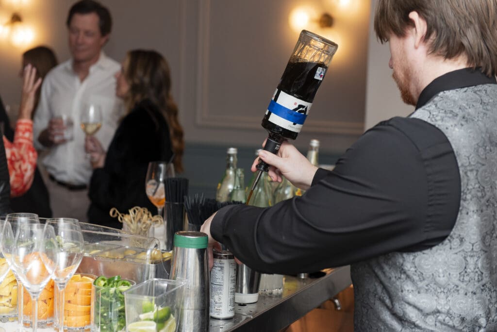 Guests enjoyed cocktails from Park House to toast Schoelkopf Gallery (Photo by Celeste Cass)
