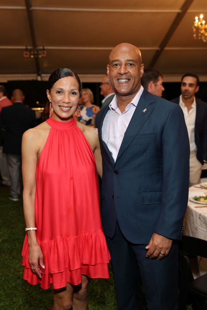Paula & Reginald DesRoches at Hermann Park Conservancy's Evening in the Park. (Photo by Priscilla Dickson)