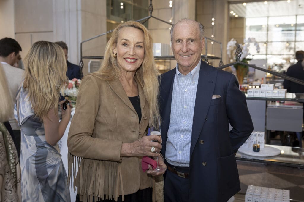 Jerry Hall and Crawford Brock