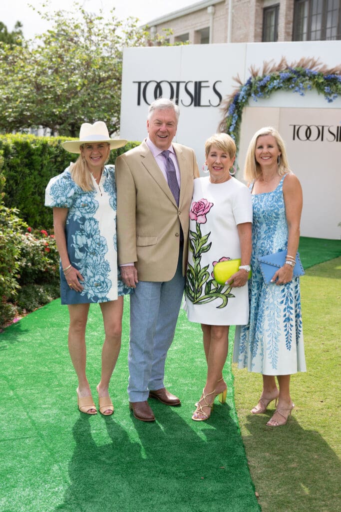 Emily Lewis, Norman Lewis, Donna Lewis, Allison Cattan at the US Men's Clay Court Championship tennis luncheon at River Oaks Country Club (Photo by Wilson Parish)