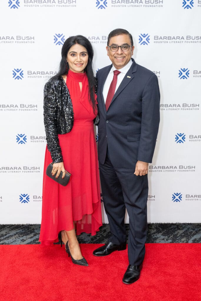 Satya & Naveen Pandrang  at the Celebration of Reading (Photo by Jacob Power)