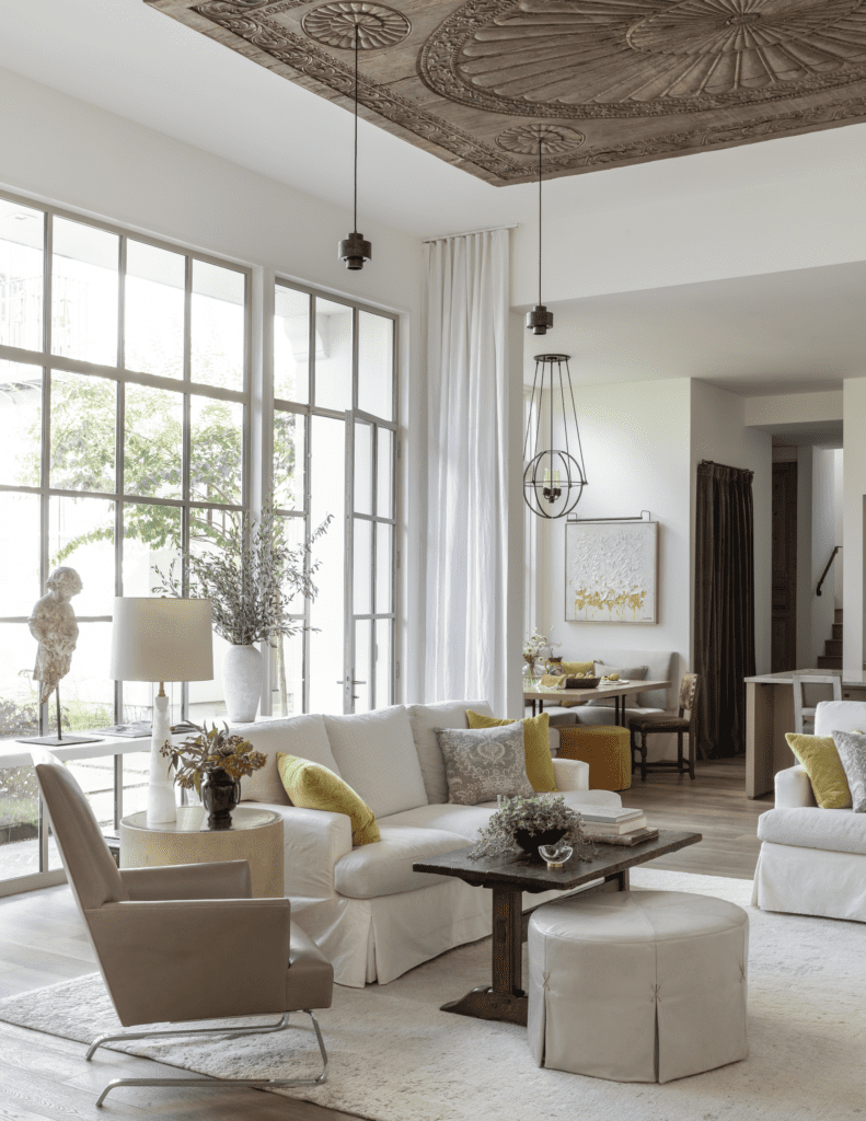 A living room in an Austin home designed by Marcus Mohon (Photo by Lisa Romerein)