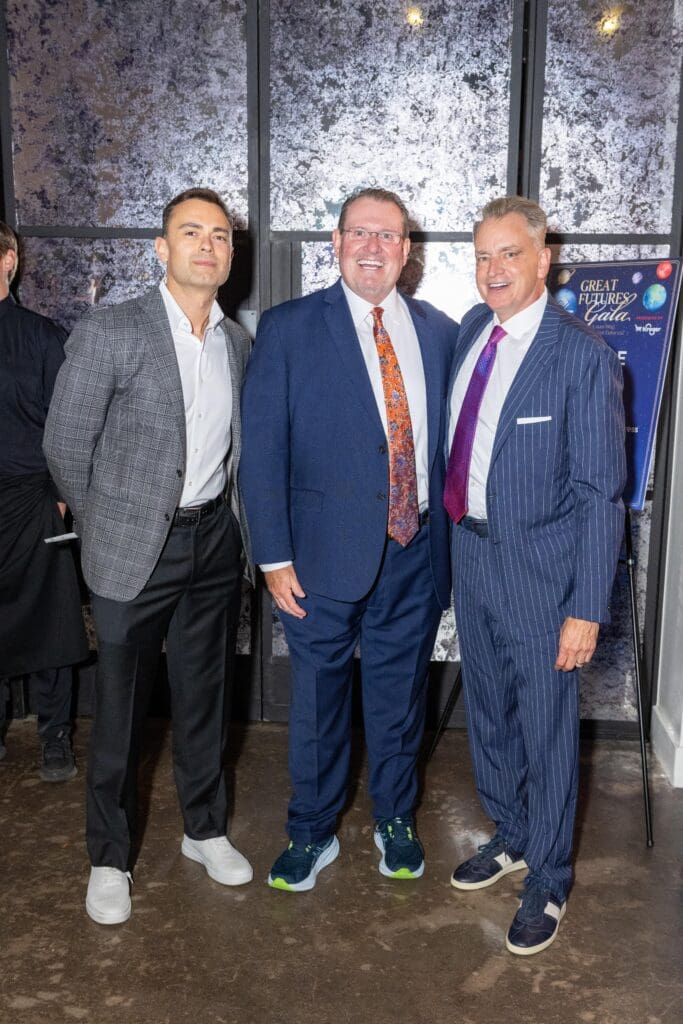 Steve Metzger, Paul Eliott, Bill Goetz at Boys & Girls Clubs of Greater Houston's Great Futures Gala  (Photo by Jacob Powers)