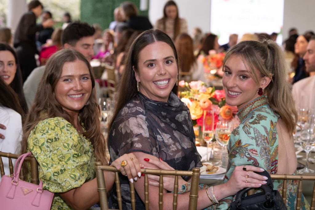 Tye Leon, Gillian Sarofim, Chase Musslewhite at the Bayou Bend Fashion Show and Luncheon (Photo by Wilson Parish)