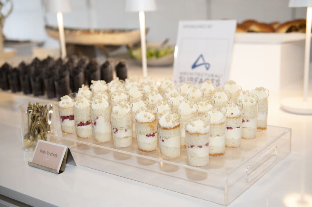 The spread at the Yates Desygn opening party (Photo by Tamytha Cameron Photography)