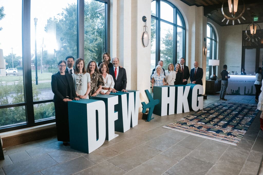 Together with Cathay Pacific's Texan founder Roy C Farrell's family and top airline executives and esteemed guests, the airline hosted quite the celebration.  (Photo by Teshorn Jackson Studio)