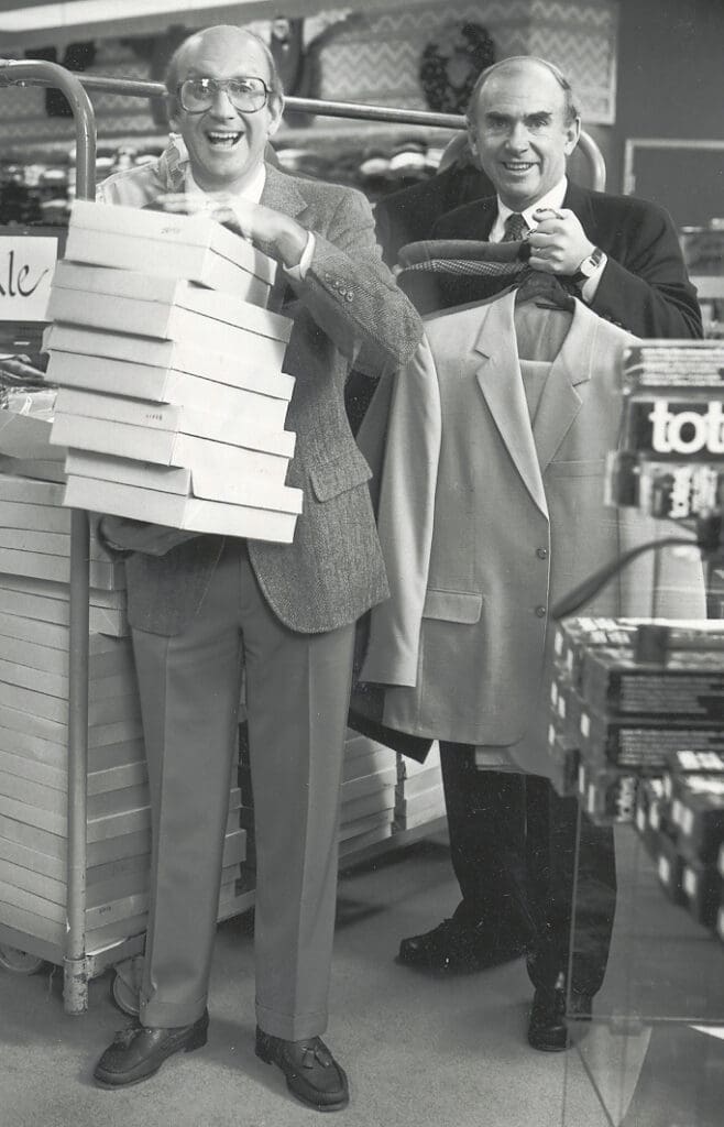 Jack and Bill Mitchell in the 1980s. (Courtesy)