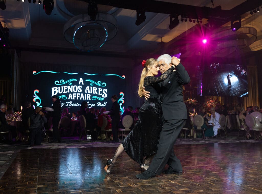 Marcone Dance Studio members tango at the Alley Theatre Gala. (Photo by Alida Bonifaz)