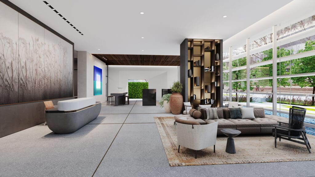 2811 Maple's lobby is a piece of art.