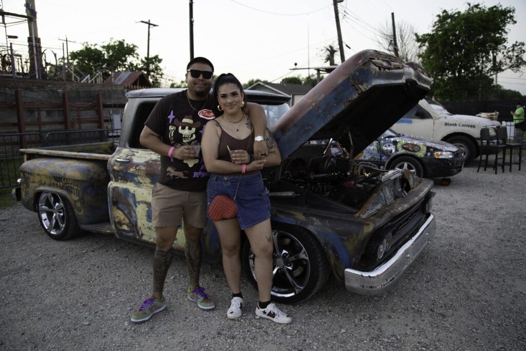 Erika Contreras, Jony Flores at The Legendary Art Car Ball 2025 (Photo by Mike Herrera)