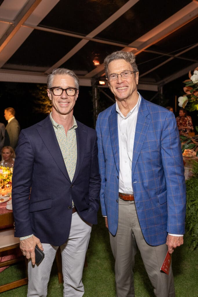 Thomas Wolz, Guy Hagstette at the Memorial Park Conservancy gala (Photo by Jenny Antill )