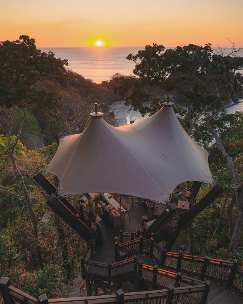 ÁMBAR is the treehouse bar for sunset drinks at Nekajui. (Courtesy)