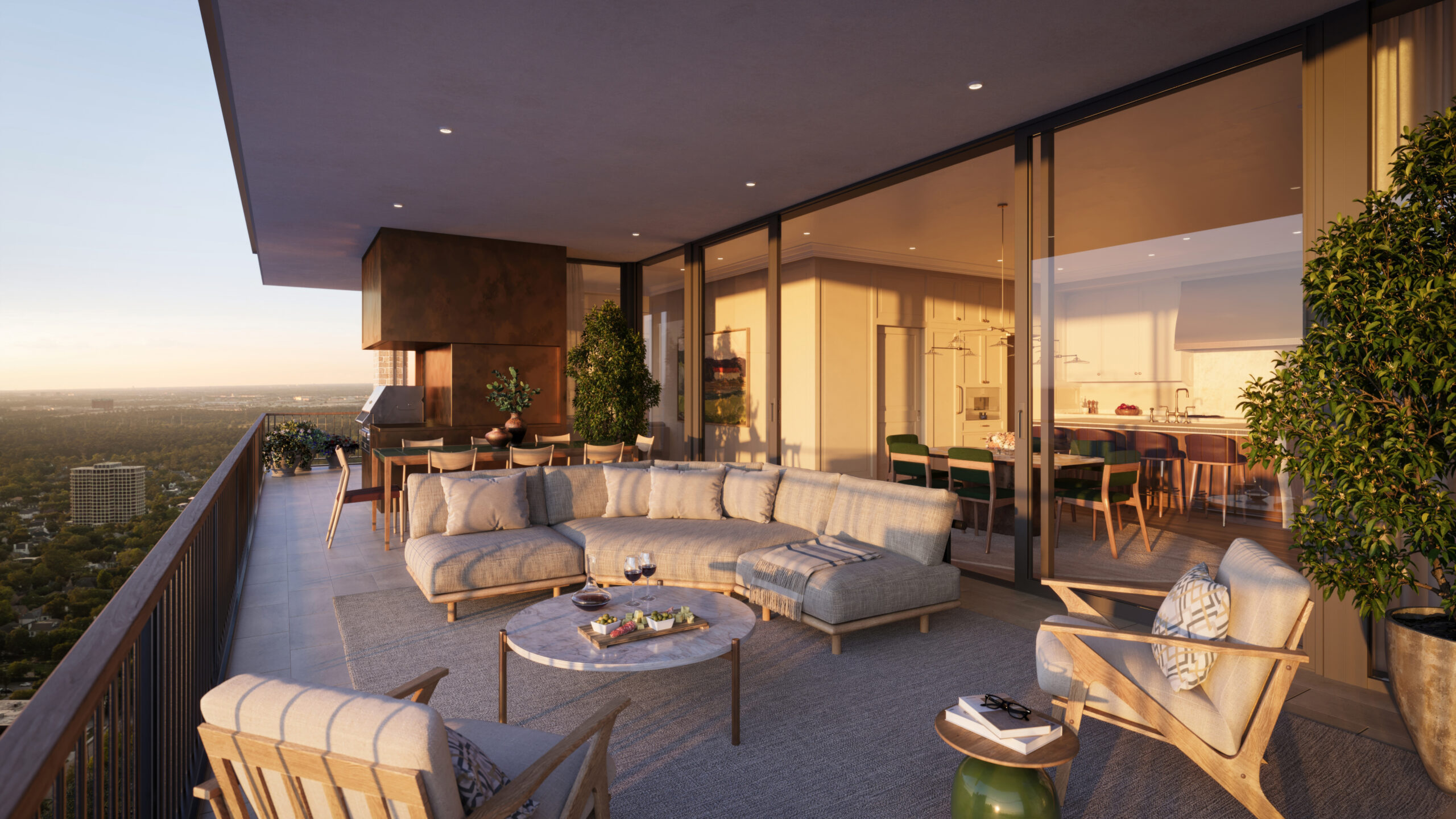The Birdsall Residences boasts outdoor patios that are anything but little.