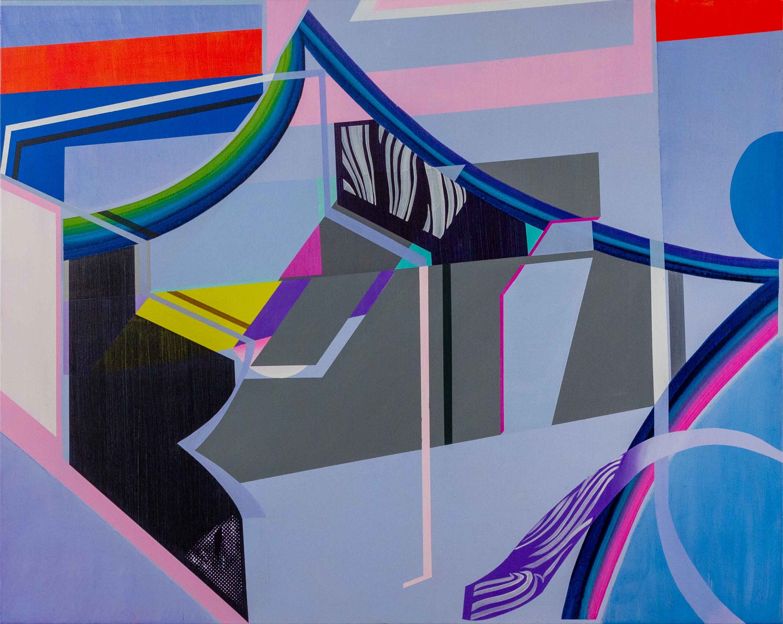 943 miles, 2024, acryilc on canvas, 122 x 153 cm p