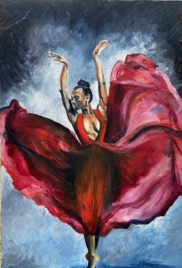 Lauren Luna's "Adela the Majestic." Luna's work will be featured in the "Juneteenth: A Celebration of Freedom" exhibition at Neiman Marcus in the Galleria, Houston. The exhibition's Juneteenth event will be held Thursday June 19, 2025. (Courtesy Carla Bisong and the D.R.E.A.M. Affect Foundation, Houston)