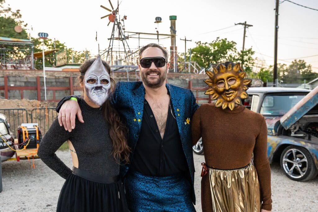 Ananda DeMello Martin, Laura Mathus at The Legendary Art Car Ball 2025 (Photo by Emily Jaschke)