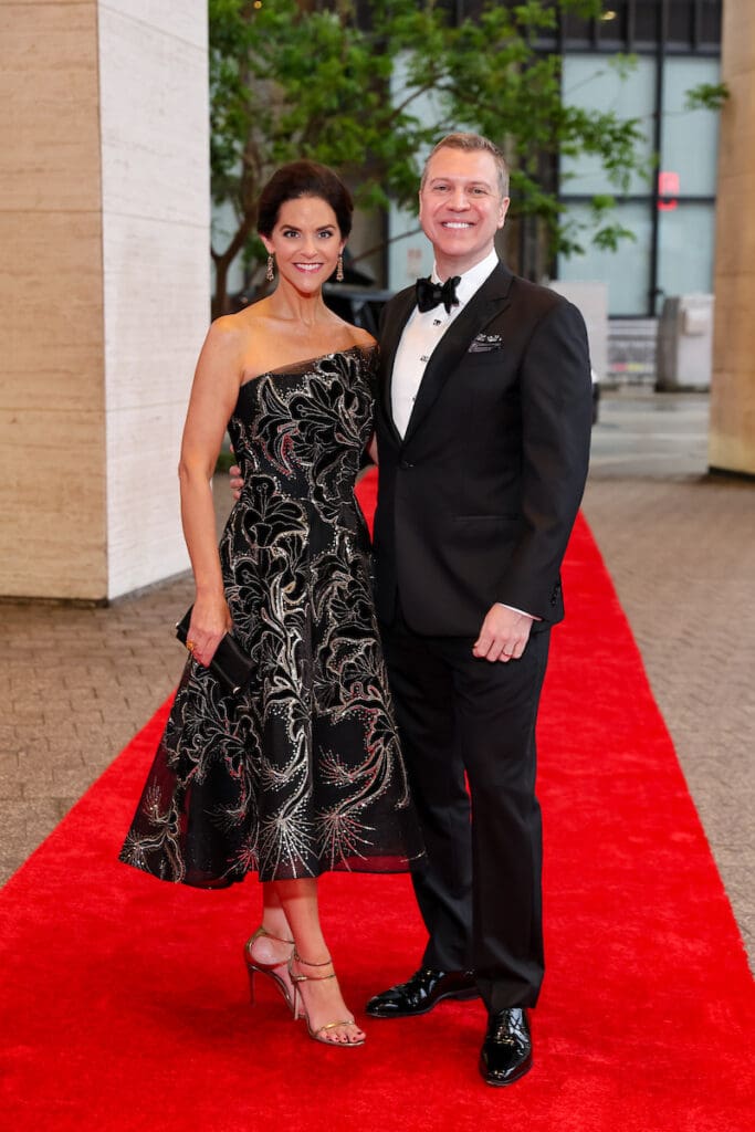 Ann & Jonathan Ayre at the  Houston Symphony Wine Dinner & Collector's Auction (Photo by Priscilla Dickson)