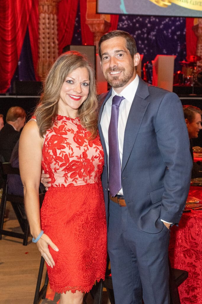 Ashley Gibson & Michael Vanderhider  at Victory's 'A Night at the Moulin Rouge' gala (Photo by Jacob Power)