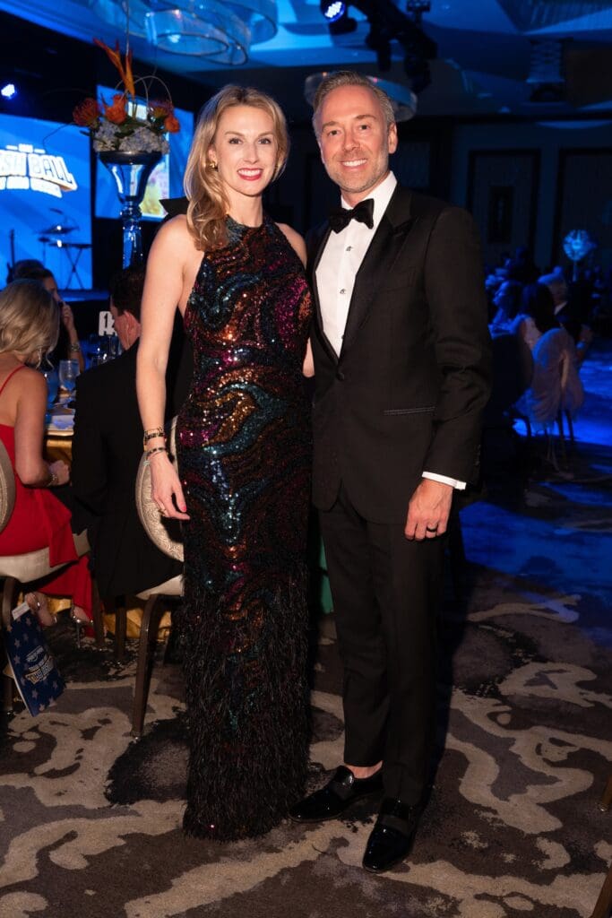 Ashley & Jonathan Sloan at the Make-A-Wish ball (Photo by Daniel Ortiz)