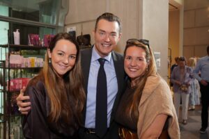 Bailey Harrison, Chuck Steelman, and Caroline Harrison (Photo by Carol Vig)