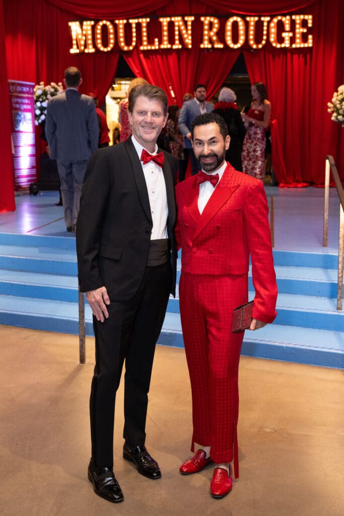 Bill Baldwin & Fady Armanious  at Victory's 'Moulin Rouge' gala (Photo by Wilson Parish)