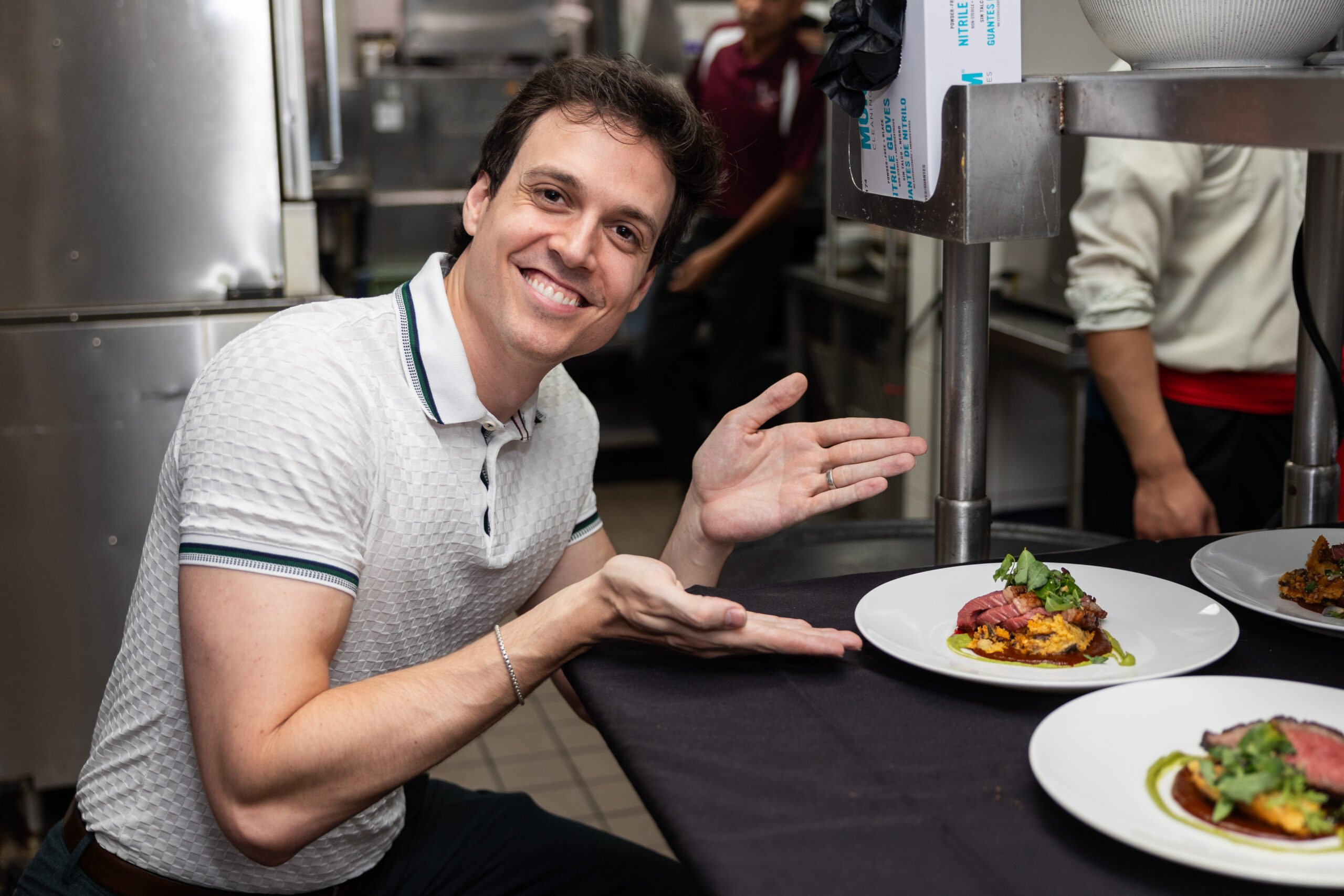 Chase O’Connell poses with his dish; Photo Credit Melissa Taylor (1) (Photo by Melissa Taylor)