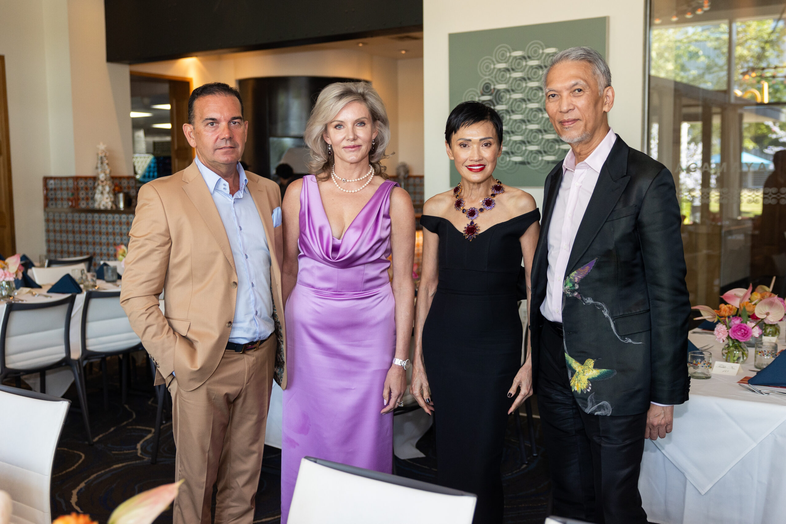 Co-chairs Michel Coret and Dr. Tatiana Sorkin, Duyen and Marc Nguyen; Photo Credit Melissa Taylor (Photo by Melissa Taylor)