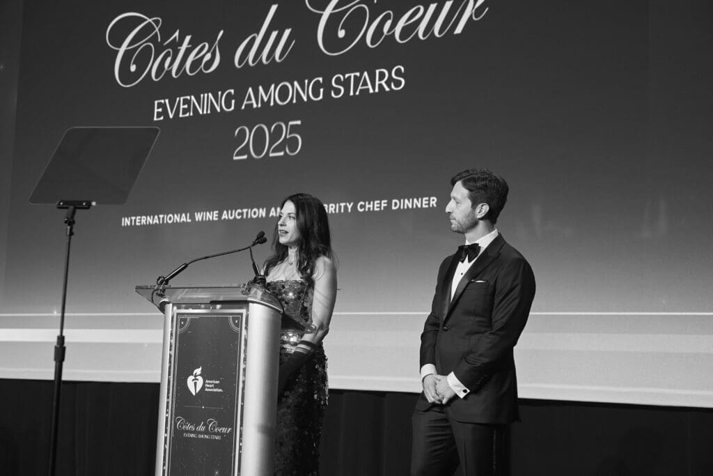 Event co-chairs Jennifer and Chris Clark (Photo by Nate Rehlander)