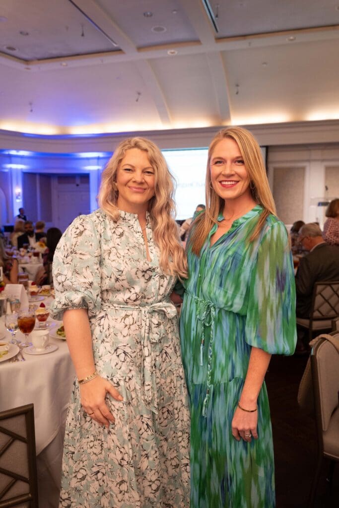 Courtney Harmon, Katie Tsuru at CanCare's Hope Survivor luncheon (Photo by Daniel Ortiz)