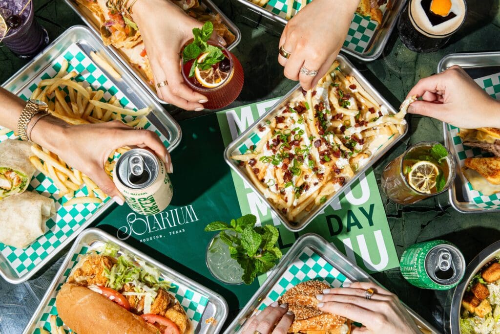 Some of the country club-style food served at Solarium in Midtown. (Photo by Becca Wright)