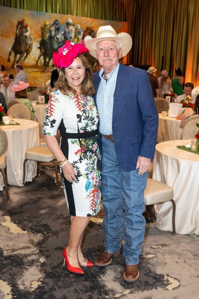 Cynda Garza Roberts & Thomas Roberts at Bo's Place 'Hats, Hearts & Horseshoes' benefit (Photo by Jacob Power)
