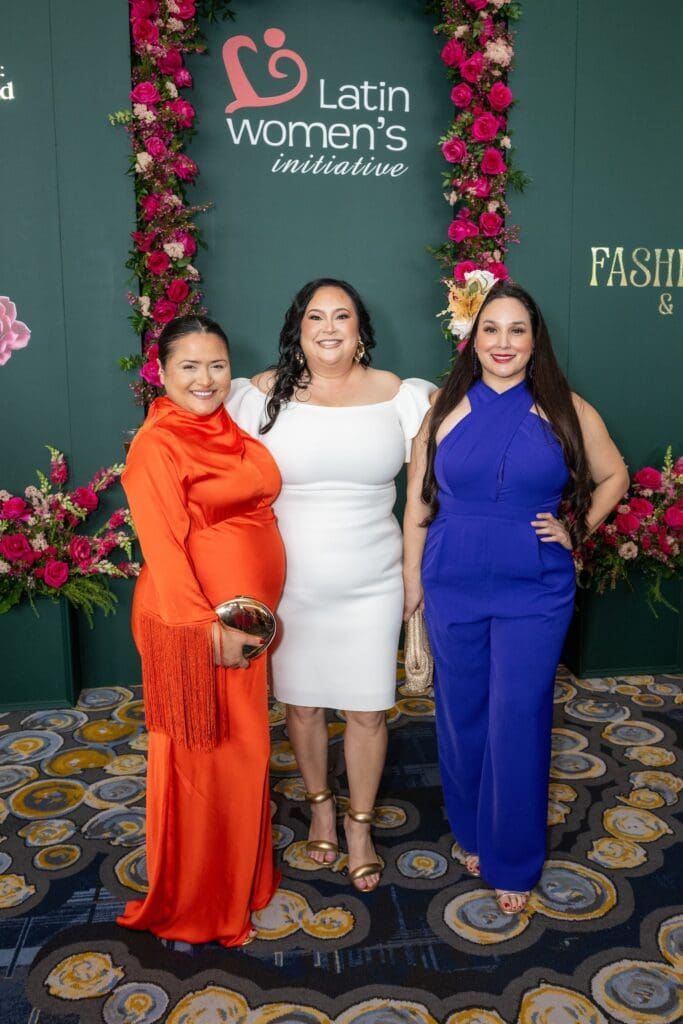 Daisy Mendoza, Vicki Luna, Alba Huerta at the Latin Women's Initiative annual luncheon (Photo by Jacob Power)