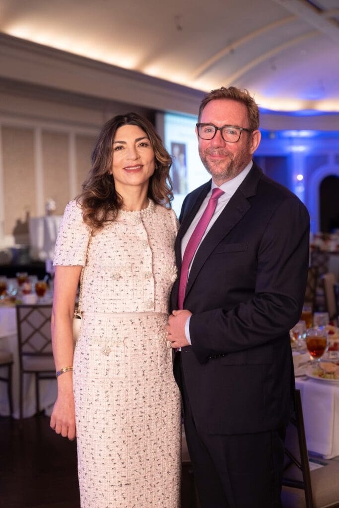 Honoree and guest speaker Dr. Katy Rezvani, Dr. Richard Skinner  at CanCare's Hope Survivor luncheon (Photo by Daniel Ortiz)