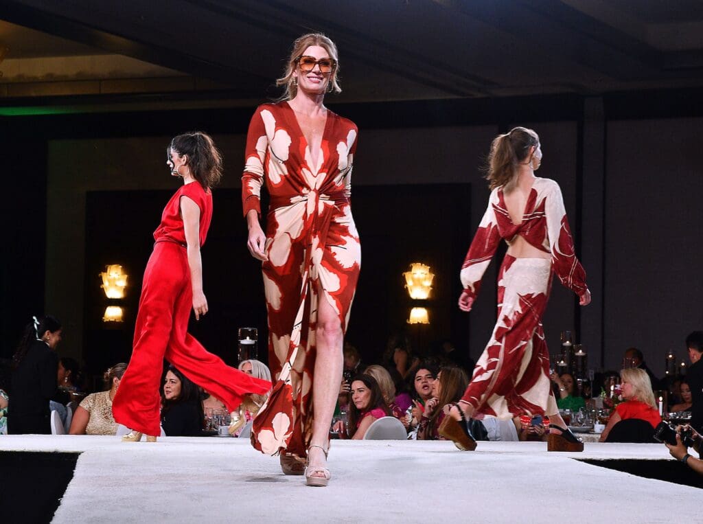 Saks Fifth Avenue best of show fashions on the runway at the Latin Women's Initiative annual luncheon (Photo by Dave Rossman)