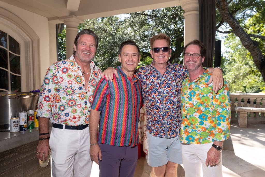 Gary Hammett, Kevin Gilliard & Frank Billingsley, David LaDuke at Legacy's Cinco de Mayo fiesta.