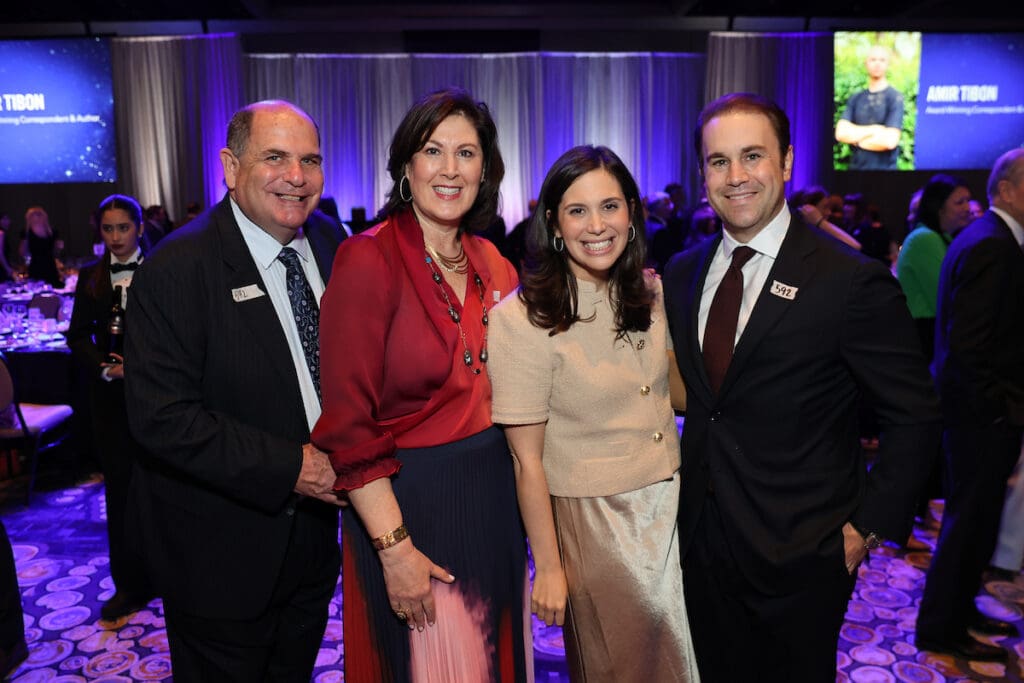Steven & Debra Cohen, Courtney & Josh Garson at the Holocaust Museum Houston Lyndon Baines Johnson Moral Courage Award Dinner (Photo by Priscilla Dickson)