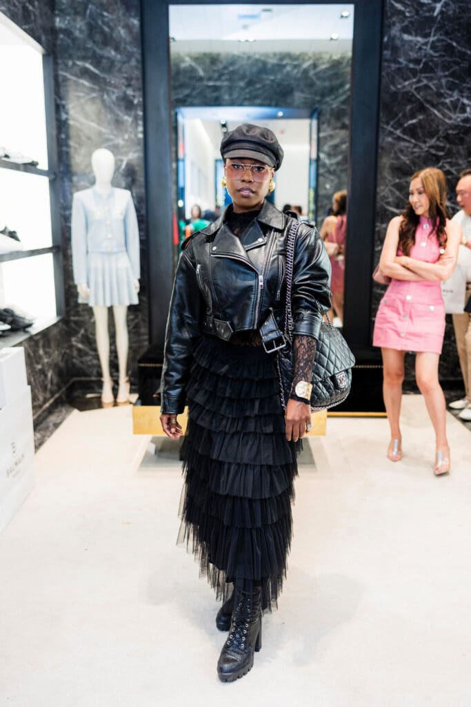 Chic guest at Balmain in River Oaks District saluting Operation Smile honorees. 