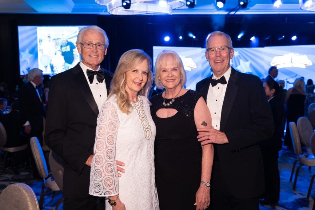 Hal & Brenda Stevenson, Joyce & Tim Redgrave at the Make-A-Wish ball (Photo by Daniel Ortiz)