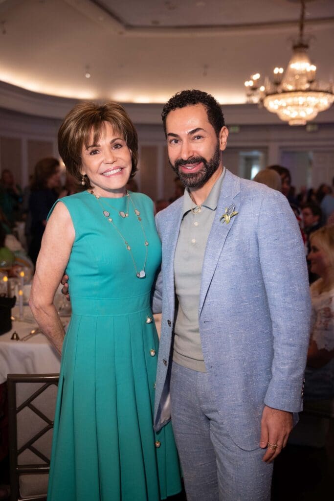 Hallie Vanderhider, Fady Armanious at CanCare's Hope Survivor luncheon (Photo by Daniel Ortiz)