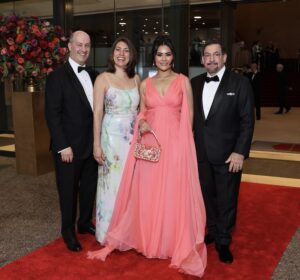 Houston Symphony Executive Director and CEO Gary Ginstling, Margaret Ginstling, Chairs Elia and Michael Gabbanelli; Photo Credit Priscilla Dickson 2 (Photo by Priscilla Dickson)