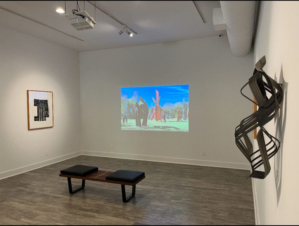 An installation view of "Mac Whitney: Interconnected Elements," which was exhibited December 7 through January 25, 2025 at Andrew Durham Gallery in Houston. (Courtesy Andrew Durham Gallery, Houston)