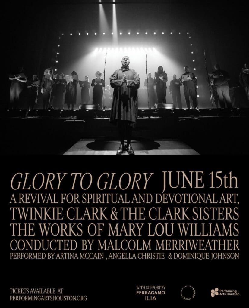 The Solange Knowles-curated "Eldorado Ballroom" series includes "Glory to Glory," an evening of spiritual music. The event will be held June 15, 2025 at Jones Hall. (Courtesy Performing Arts Houston)