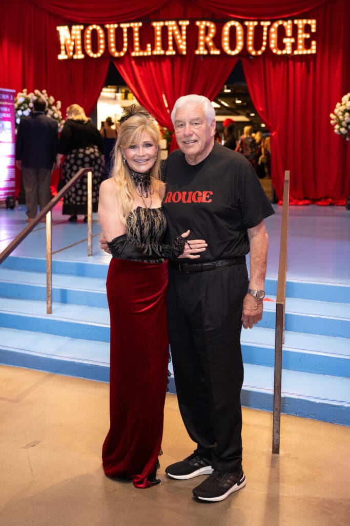 Joni & John Ballis at Victory's 'Moulin Rouge' gala (Photo by Wilson Parish)