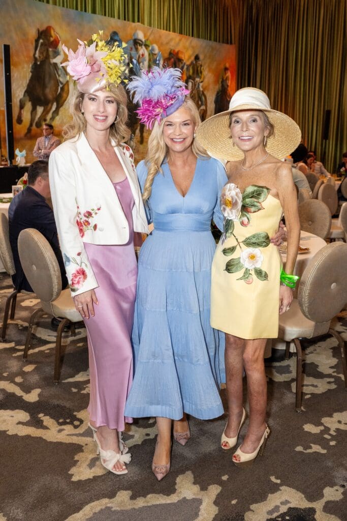 Kaleta Blaffer Johnson, Tammie Johnson, Kristen Cannon at Bo's Place 'Hats, Hearts & Horseshoes' benefit (Photo by Jacob Power)