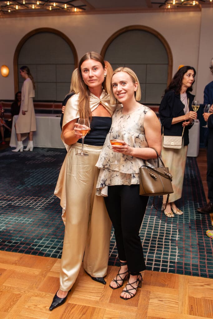 Katarzyna Cichy, Meg Bell at the exclusive Akris Spring/Summer fashion presentation and cocktail fête saluting Recipe for Success Foundation (Photo by Heather Robards)